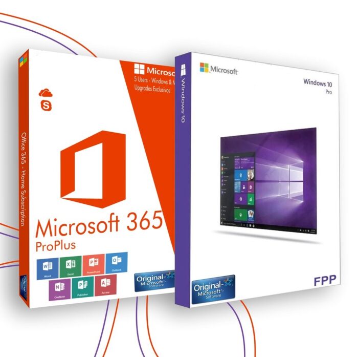 MICROSOFT OFFICE 365 VITALICIO + MICROSOFT WINDOWS 10 PRO 1 LICENÇA